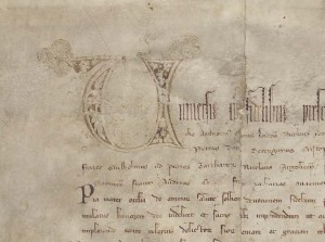 Ablassurkunde. Quelle: StadtAH 1 Urk.-Abt. I Nr. 74